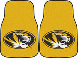 University of Missouri Tigers 2-Piece Vehicle Floor Mat Set, 18x27 Inch