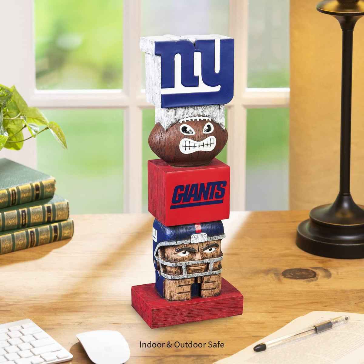 New York Giants Tiki Totem Garden Statue - 16" Official NFL Outdoor & Indoor Decor