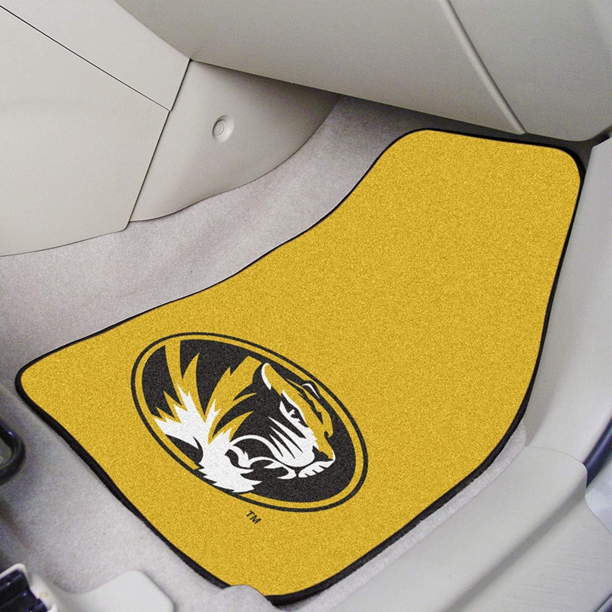 University of Missouri Tigers 2-Piece Vehicle Floor Mat Set, 18x27 Inch