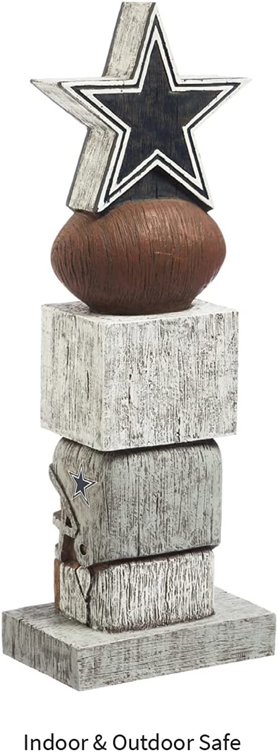 Dallas Cowboys Tiki Totem Garden Statue - 16" Official NFL Outdoor & Indoor Decor