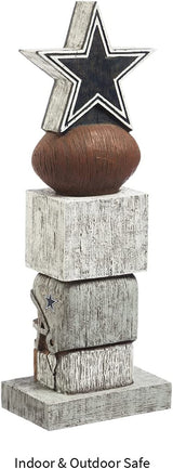 Dallas Cowboys Tiki Totem Garden Statue - 16" Official NFL Outdoor & Indoor Decor