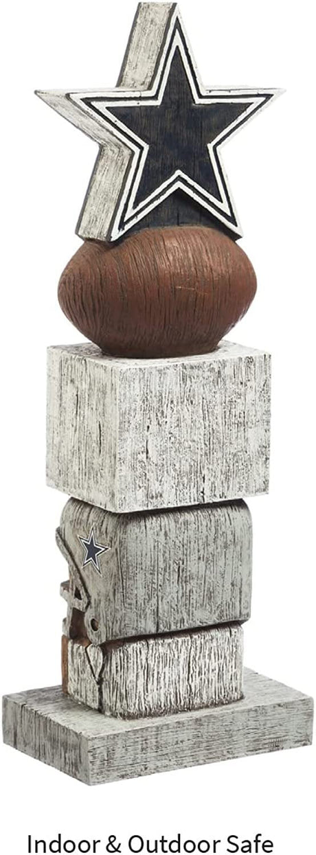 Dallas Cowboys Tiki Totem Garden Statue - 16" Official NFL Outdoor & Indoor Decor