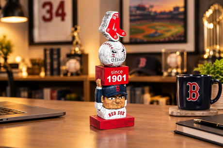 Boston Red Sox Tiki Totem Garden Statue - 16" Vintage MLB Indoor & Outdoor Decor