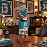 Miami Dolphins Tiki Totem Garden Statue - 16" Official NFL Outdoor & Indoor Decor