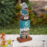 Miami Dolphins Tiki Totem Garden Statue - 16" Official NFL Outdoor & Indoor Decor