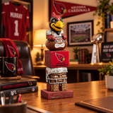 Tiki Totem with Arizona Cardinals logo and mascot on a white background