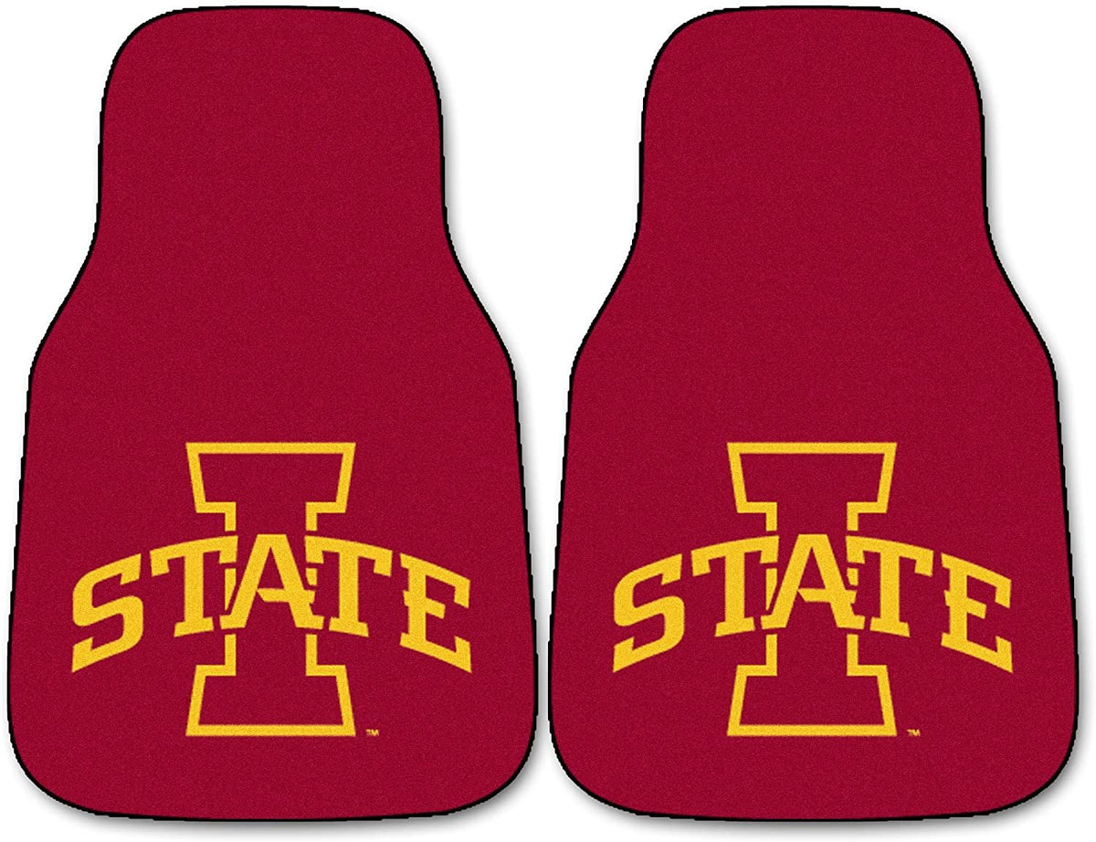 Iowa State Cyclones 2-Piece Vehicle Floor Mat Set, 18x27 Inch