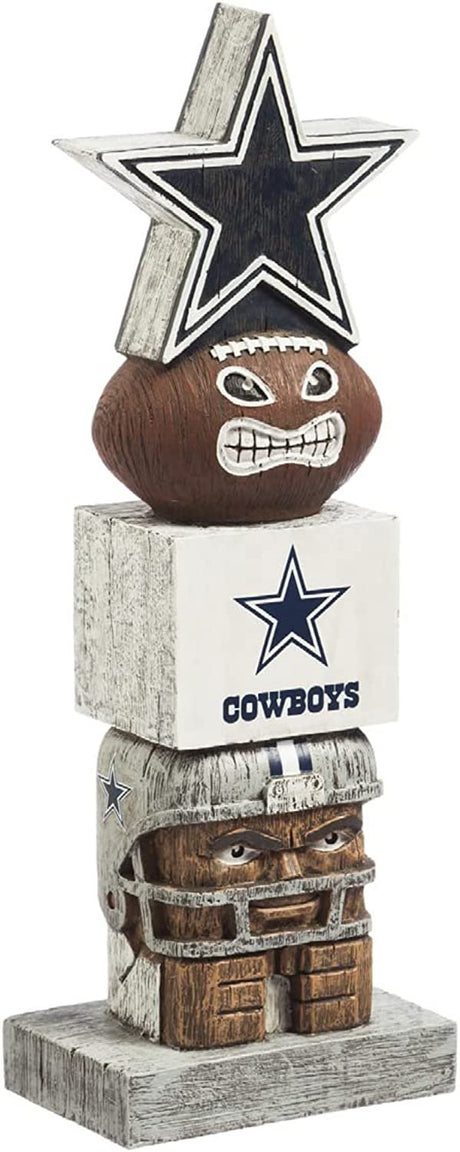 Dallas Cowboys Tiki Totem Garden Statue - 16" Official NFL Outdoor & Indoor Decor