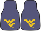West Virginia University Mountaineers 2-Piece Vehicle Floor Mat Set, 18x27 Inch