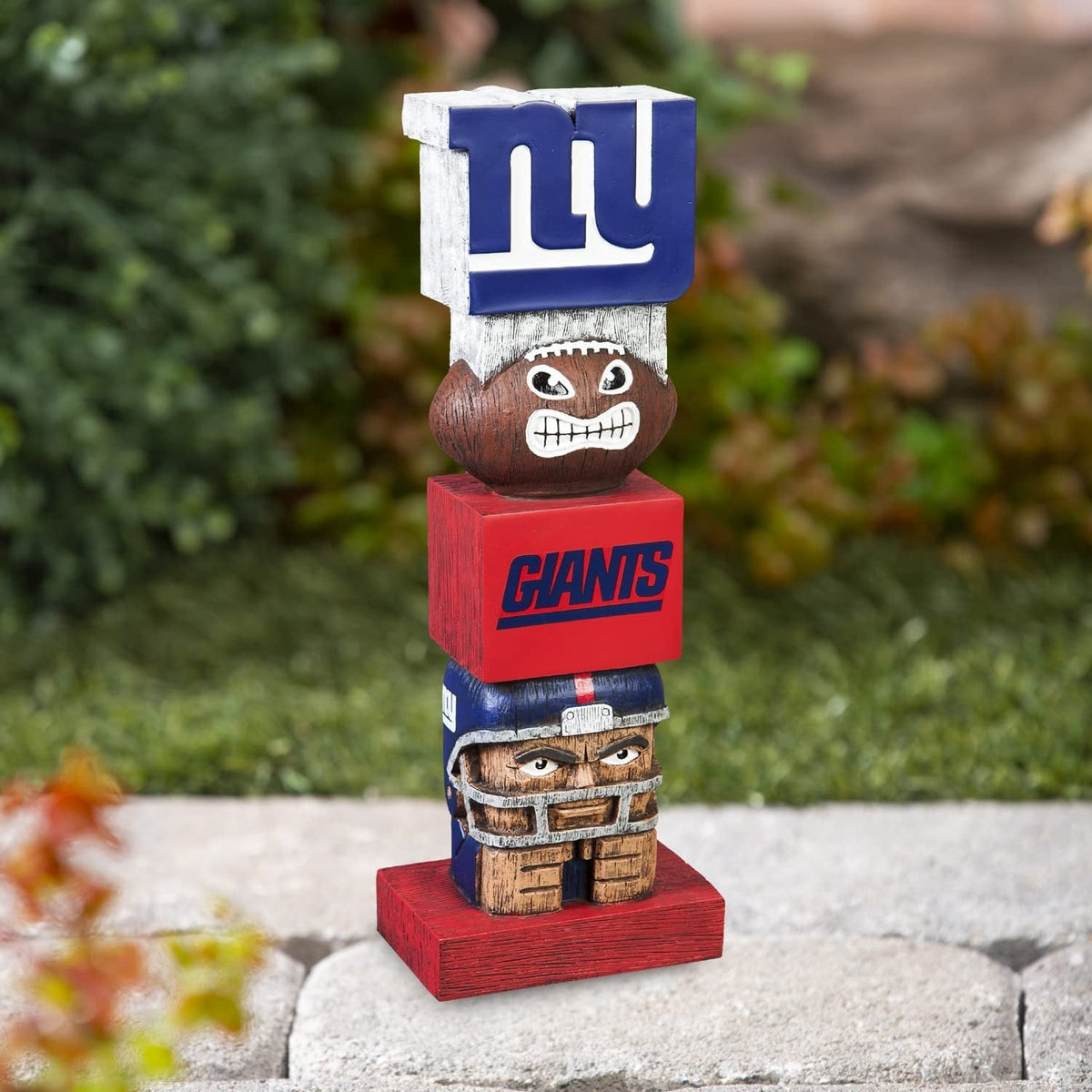 New York Giants Tiki Totem Garden Statue - 16" Official NFL Outdoor & Indoor Decor