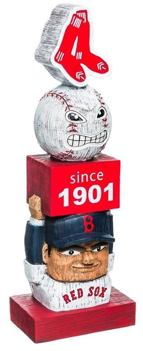 Boston Red Sox Tiki Totem Garden Statue - 16" Vintage MLB Indoor & Outdoor Decor