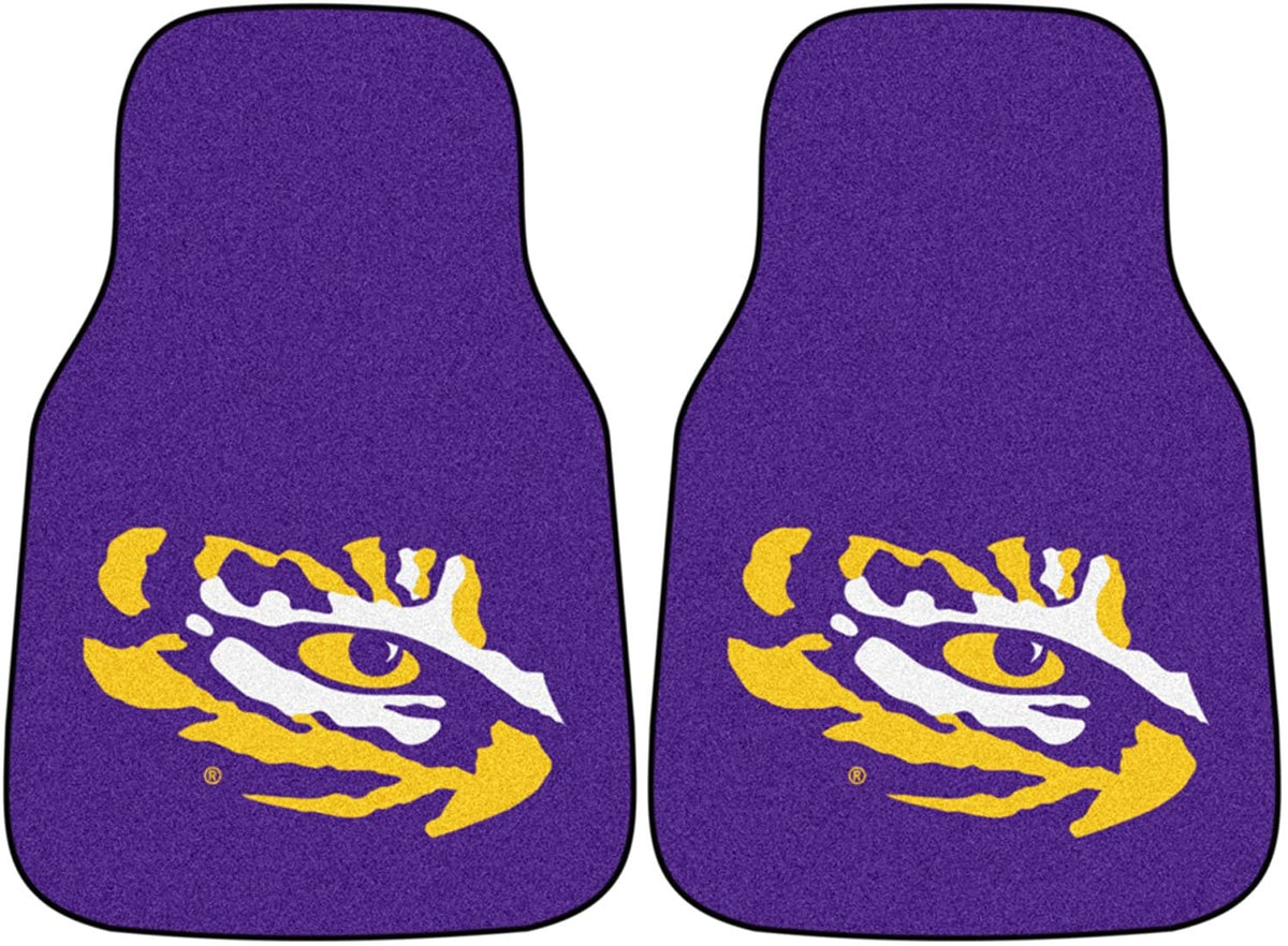 Louisiana State University Tigers 2-Piece Vehicle Floor Mat Set, 18x27 Inch
