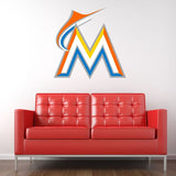 Baseball Wall Decals - Baseball Team Logos - Miami Marlins Logo