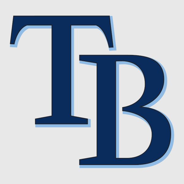Baseball Wall Decals - Baseball Team Logos - Tampa Bay Rays Cap Insignia
