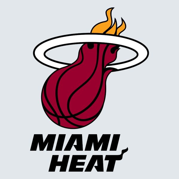 Basketball Wall Decals - Basketball Team Logos - Miami Heat