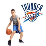 Basketball Wall Decals - Basketball Team Logos - Oklahoma City Thunder