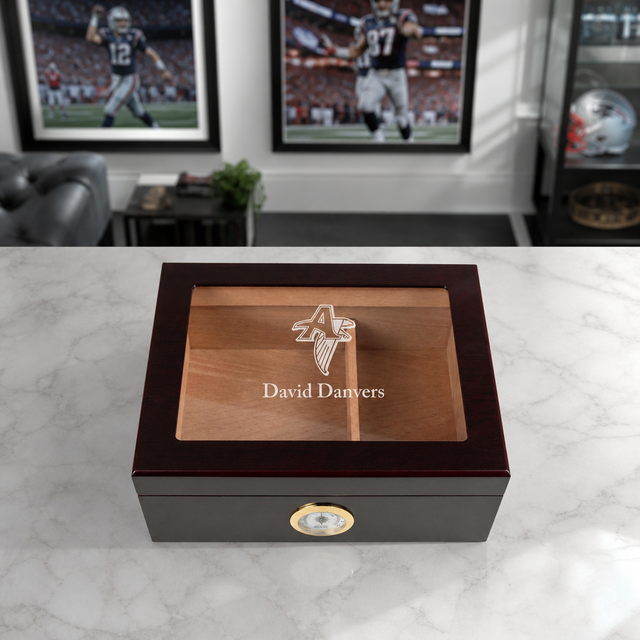 Personalized Cigar Humidor - Atlanta Falcons Alternate Football Sports Team Logo Design