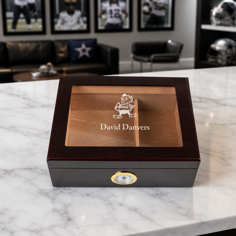 Personalized Cigar Humidor - Cleveland Browns Football Sports Team Logo Design