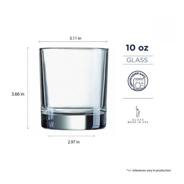 Engraved Personalized 10oz Rocks Glass - Custom Add Your Logo