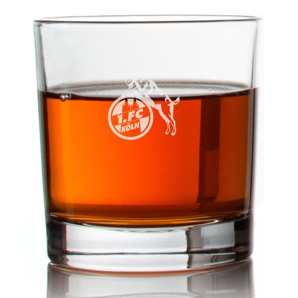 Engraved FC Cologne Rocks Glass - Germany Football - Personalized Whiskey Glasses - Man Cave Gift Ideas - Gifts For Him - Soccer Fanatic - 2pcs