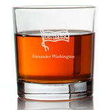 Engraved Hertha BSC Rocks Glass - Germany Football - Personalized Whiskey Glasses - Man Cave Gift Ideas - Gifts For Him - Soccer Fanatic - 2pcs
