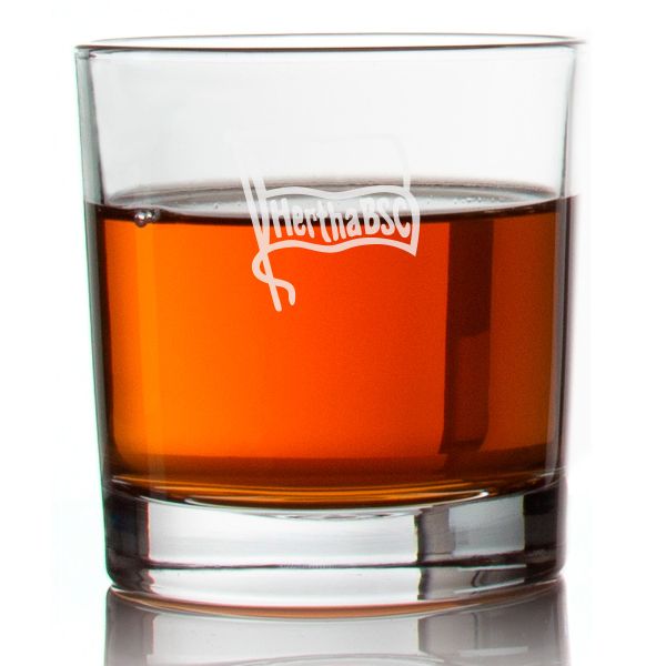 Engraved Hertha BSC Rocks Glass - Germany Football - Personalized Whiskey Glasses - Man Cave Gift Ideas - Gifts For Him - Soccer Fanatic - 2pcs