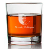 Engraved FC Augsberg Rocks Glass - La Liga Spain Football - Personalized Whiskey Glasses - Man Cave Gift Ideas - Gifts For Him - Soccer Fanatic - 2pcs