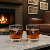 Engraved Sevilla FC Rocks Glass - La Liga Spain Football - Personalized Whiskey Glasses - Man Cave Gift Ideas - Gifts For Him - Soccer Fanatic - 2pcs