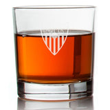 Engraved Sevilla FC Rocks Glass - La Liga Spain Football - Personalized Whiskey Glasses - Man Cave Gift Ideas - Gifts For Him - Soccer Fanatic - 2pcs