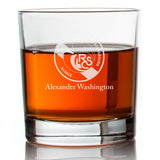 Engraved Racing Club de Strasbourg Rocks Glass - Ligue 1 France Football - Personalized Whiskey Glasses - Man Cave Gift Ideas - Gifts For Him - Soccer Fanatic - 2pcs