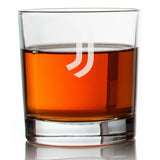 Engraved Juventus FC Rocks Glass - Serie A League Italy Football - Personalized Whiskey Glasses - Man Cave Gift Ideas - Gifts For Him - Soccer Fanatic - 2pcs