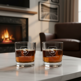 Engraved US Salernitana 1919 Rocks Glass - Serie A League Italy Football - Personalized Whiskey Glasses - Man Cave Gift Ideas - Gifts For Him - Soccer Fanatic - 2pcs