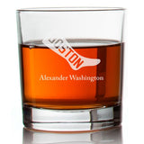 Engraved Boston Red Sox 1908 Logo Rocks Glass - Major League Baseball - Personalized Whiskey Glasses - Man Cave Gift Ideas - Gifts For Him - Baseball Fanatic - 2pcs