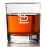Engraved St. Louis Cardinals Insignia Rocks Glass - Major League Baseball- Personalized Whiskey Glasses - Man Cave Gift Ideas - Gifts For Him - Baseball Fanatic - 2pcs