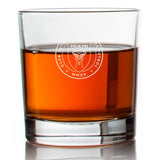 Engraved Inter Miami CF Rocks Glass - Major League Soccer - Personalized Whiskey Glasses - Man Cave Gift Ideas - Gifts For Him - Soccer Fanatic - 2pcs