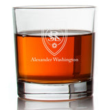 Engraved Real Salt Lake Rocks Glass - Major League Soccer - Personalized Whiskey Glasses - Man Cave Gift Ideas - Gifts For Him - Soccer Fanatic - 2pcs