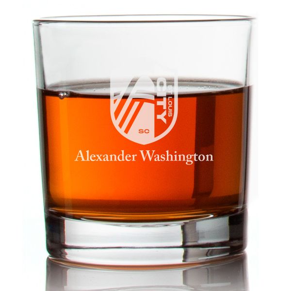 Engraved St. Louis City FC Rocks Glass - Major League Soccer - Personalized Whiskey Glasses - Man Cave Gift Ideas - Gifts For Him - Soccer Fanatic - 2pcs