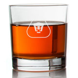 Engraved Club Universidad Nacional AC Pumas Rocks Glass - Liga MX - Mexico Football - Personalized Whiskey Glasses - Man Cave Gift Ideas - Gifts For Him - Soccer Fanatic - 2pcs