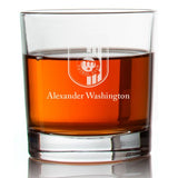 Engraved Queretaro Futbol Club Rocks Glass - Liga MX - Mexico Football - Personalized Whiskey Glasses - Man Cave Gift Ideas - Gifts For Him - Soccer Fanatic - 2pcs