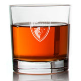 Engraved North Carolina Courage Rocks Glass - National Women's Soccer League - Personalized Whiskey Glasses - Man Cave Gift Ideas - Gifts For Him - Soccer Fanatic - 2pcs
