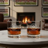 Engraved Racing Louisville FC Rocks Glass - National Women's Soccer League - Personalized Whiskey Glasses - Man Cave Gift Ideas - Gifts For Him - Soccer Fanatic - 2pcs