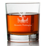 Engraved Crystal Palace Football Club Rocks Glass - Premier League Football - Personalized Whiskey Glasses - Man Cave Gift Ideas - Gifts For Him - Soccer Fanatic - 2pcs
