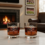 Engraved Sheffield United Football Club Rocks Glass - Premier League Football - Personalized Whiskey Glasses - Man Cave Gift Ideas - Gifts For Him - Soccer Fanatic - 2pcs
