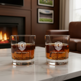 Engraved Sporting Clube de Portugual Rocks Glass - Primeira Liga Portugal Football - Personalized Whiskey Glasses - Man Cave Gift Ideas - Gifts For Him - Soccer Fanatic - 2pcs