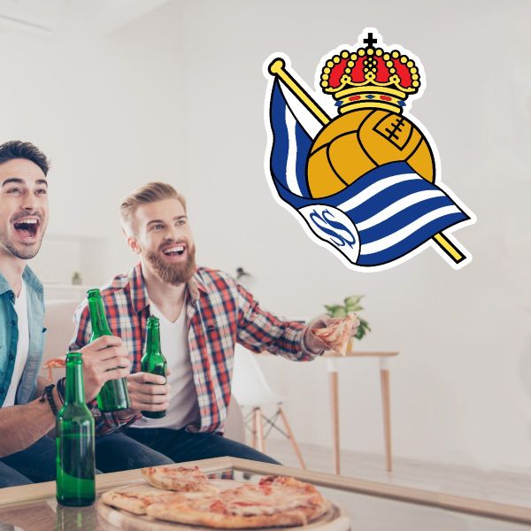 Soccer Wall Decals - La Liga Spain Soccer Team Logos - Real Sociedad