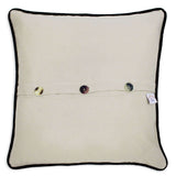 Washington DC Hand-Embroidered Pillow by CatStudio
