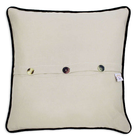 Washington DC Hand-Embroidered Pillow by CatStudio