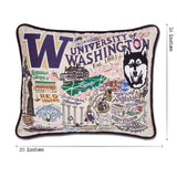 Washington, University of Collegiate Embroidered Pillow by CatStudio