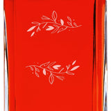 Custom Engraved Initials with Leaves - Personalized Whiskey Decanter In Wood Gift Box