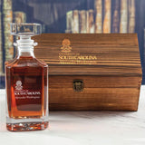 Custom Engraved University of South Carolina - Personalized Whiskey Decanter In Wood Gift Box